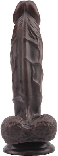 Chisa Novelties Dildo Dual Density Fashion Dude Реалистично дилдо с Топки и Вендуза Кафяв 22см