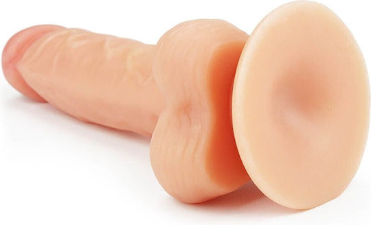 Lovetoy Ultra Soft Dude Ρεαλιστικό Dildo με Όρχεις και Βεντούζα Flesh 22cm
