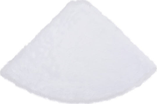Christmas Tree Skirt Fabric White with Furry Texture D150cm.