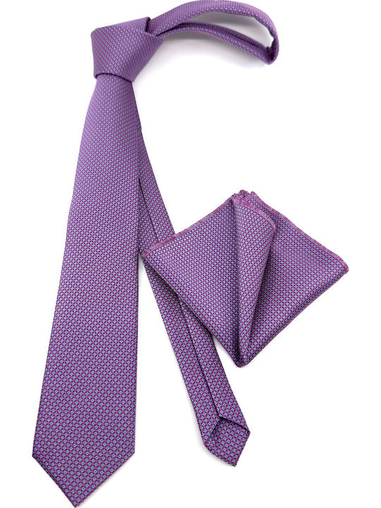 Legend Accessories Herren Krawatten Set Gedruckt in Rosa Farbe
