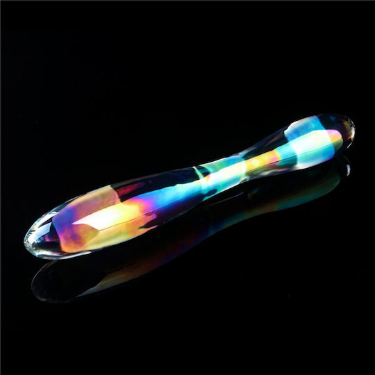 Lovetoy Glow Γυάλινο Dildo Διάφανο 23.2cm