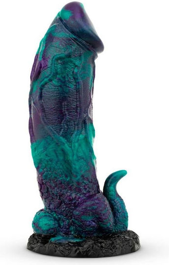 Dragonfly Dildo Dildo με Βεντούζα Μωβ 22.6cm