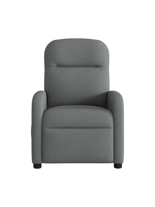 Dunkel Relaxsessel Friseurwaschbecken mit Fußhocker Dark Grey 66x88x95cm