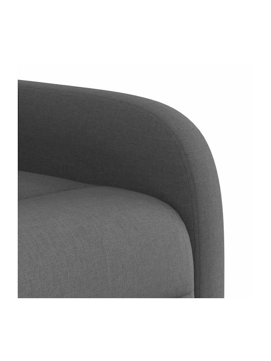 Dunkel Relaxsessel Friseurwaschbecken mit Fußhocker Dark Grey 66x88x95cm