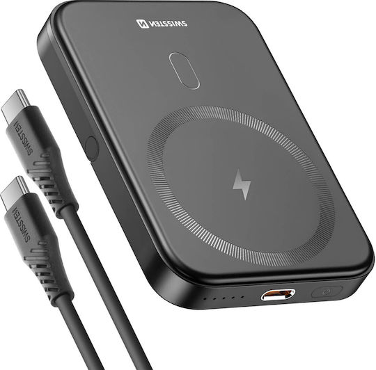 Swissten MagSafe Power Bank 5000mAh 20W Schwarz