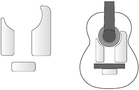 Fire & Stone Pickguard για Ακουστική Κιθάρα 558.005