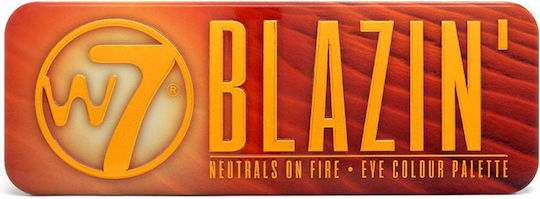 W7 Cosmetics Blazin Eye Shadow Palette in Solid Form Neutrals On Fire 15.6gr
