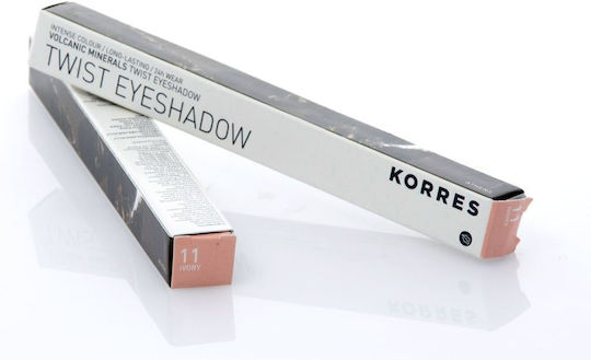 Korres Volcanic Minerals Twist Eye Shadow in Stick 11 Ivory 1.4gr