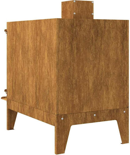 Vidaxl Camping Stove 35x50x60 Cm Corten Steel Brown