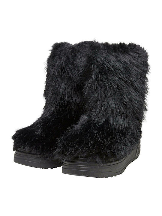 Vectra Yeti Women's Ankle Boots with Fur Black