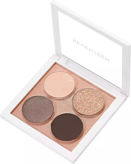 Seventeen Vibrant Eyes Lidschattenpalette in fester Form 08 Grey Secret 7.6gr