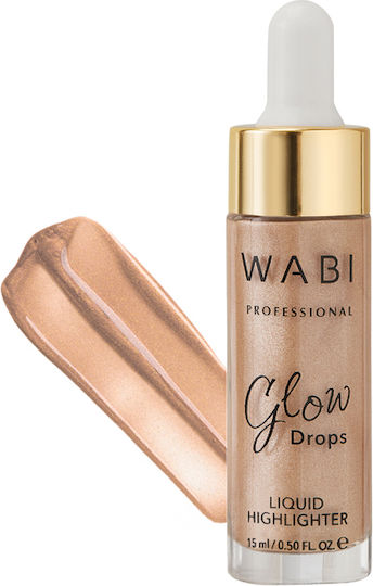 Wabi Beauty Glow Drops Eye Shadow in Cream Form with Gold Colour 15ml