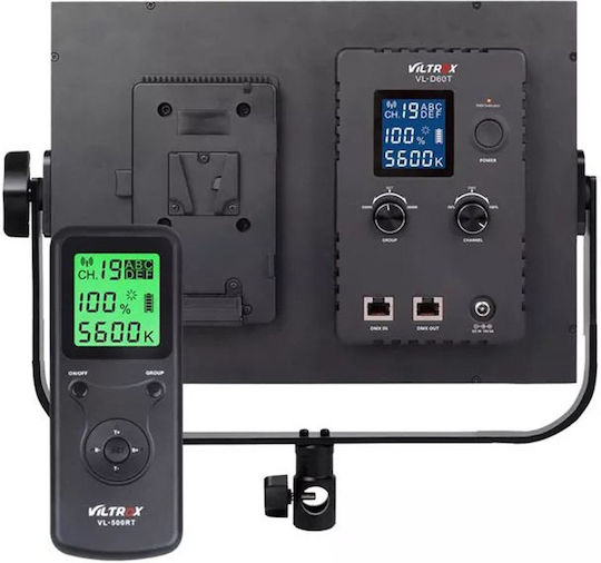 Lampa Profesională Viltrox Vl-d60t Cri 95+ 3300k-5600k 60w Iluminare continuă TikTok YouTube