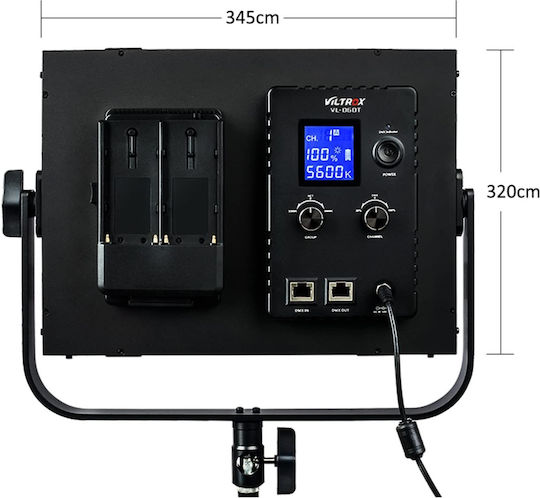 Lampa Profesională Viltrox Vl-d60t Cri 95+ 3300k-5600k 60w Iluminare continuă TikTok YouTube