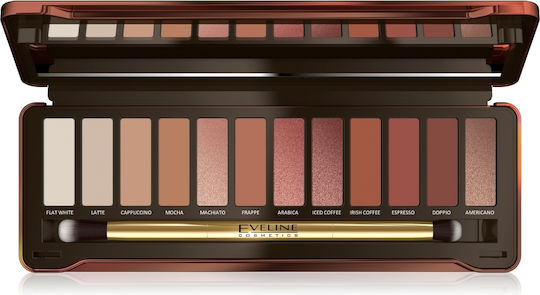 Eveline Charming Mocha Παλέτα με Σκιές Ματιών σε Στερεή Μορφή 12gr