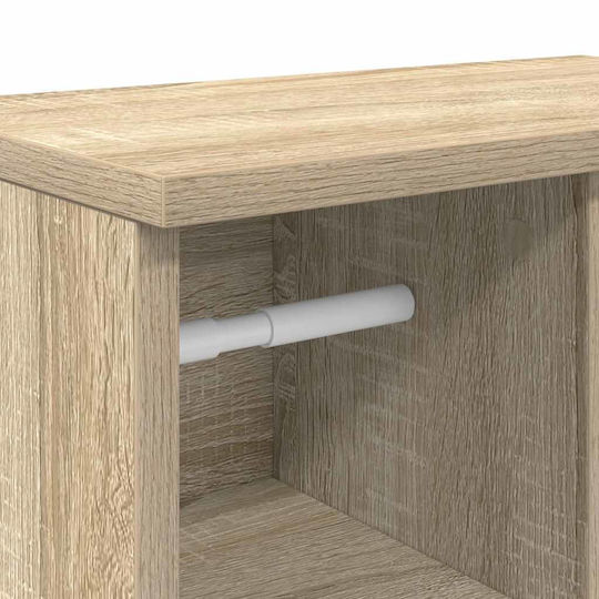 vidaXL Badezimmersäule Wandhängeschrank H39xB22xH90cm Eiche