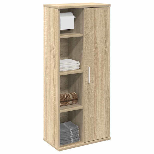 vidaXL Badezimmersäule Wandhängeschrank H39xB22xH90cm Eiche