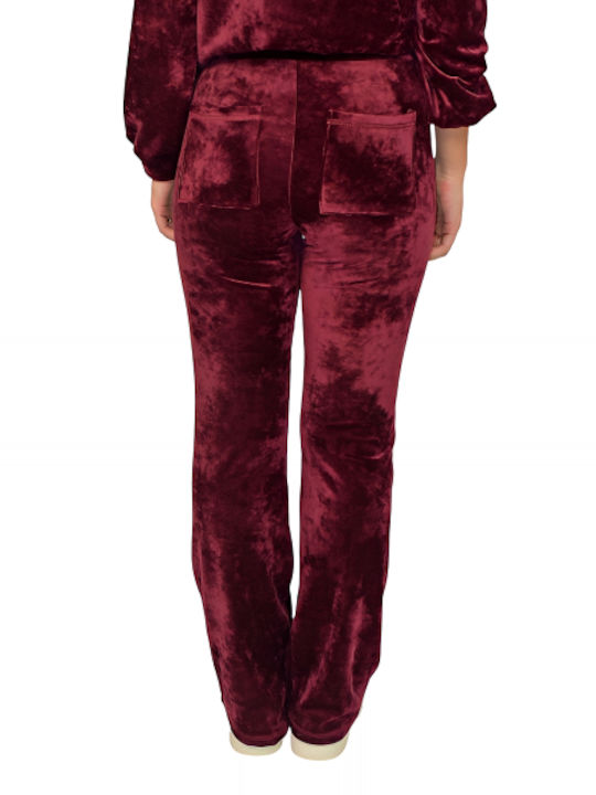 Morena Spain Sweatpants Velvet Bordeaux