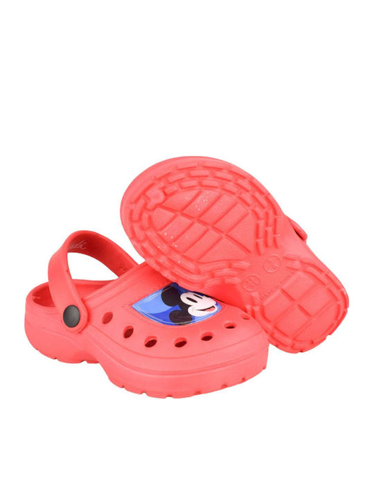 Mickey Παιδικά Σαμπό Θαλάσσης Κόκκινα