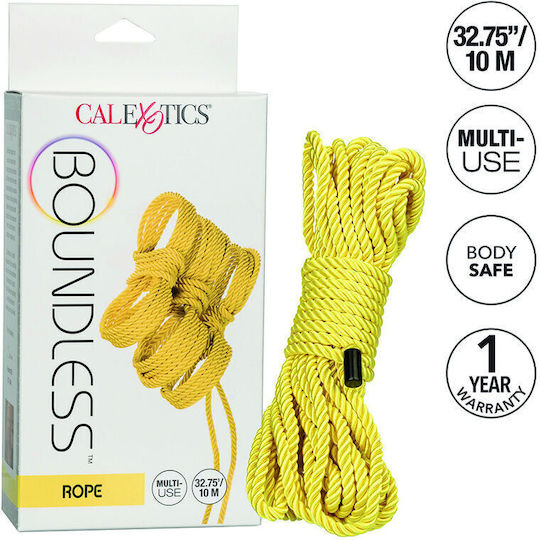 Calexotics Boundless Rope Σχοινί Δεσίματος σε Κίτρινο Χρώμα