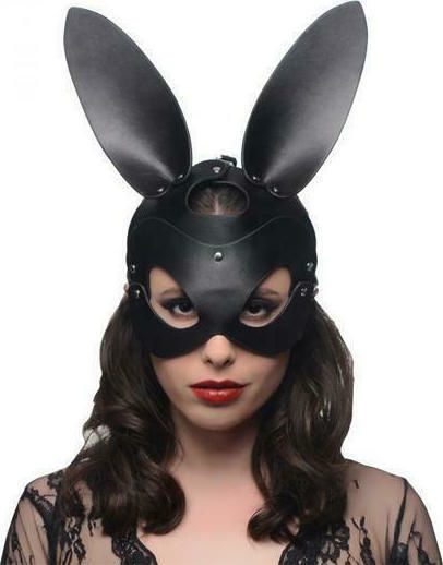 XR Master Series Bad Bunny Mask BDSM Maske in Schwarz Farbe