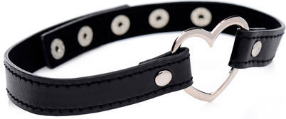 XR Master Series Dark Heart Choker Κολάρο σε Μαύρο Χρώμα