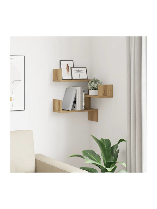 Corner Shelf Wall Oaks 40x40x49.5cm