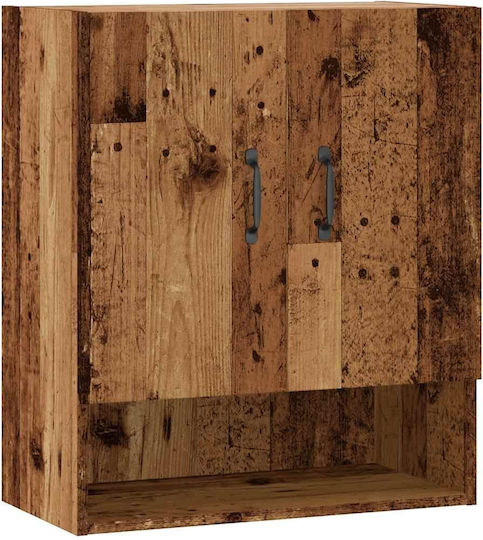 Wall Living Room Cabinet Made of Particle Board Old Wood 60x31x70cm