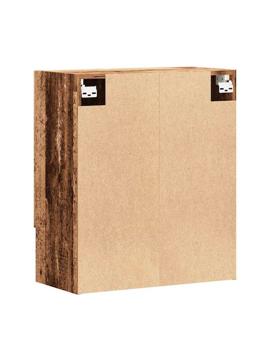 Wand Wohnzimmer Nische aus Spanplatte Alt Holz 60x31x70cm