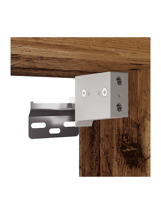 Wand Wohnzimmer Nische aus Spanplatte Alt Holz 60x31x70cm