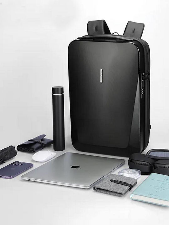 Mark Ryden Αδιάβροχη Τσάντα Πλάτης για Laptop 15.6" με Θύρα USB σε Μαύρο χρώμα MR7612-00
