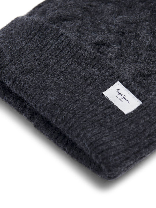 Wallis Beanie Beanie Knitted in Gray color