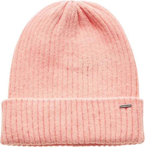 Beanie Γυναικείος Σκούφος Πλεκτός σε Ροζ χρώμα