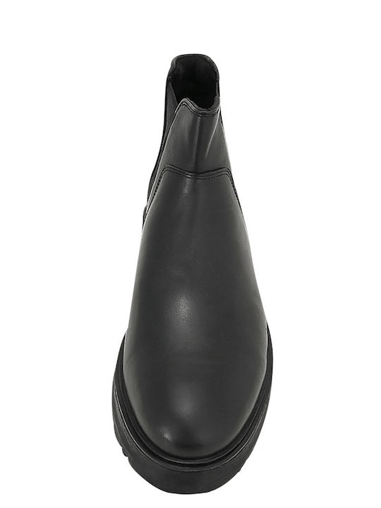Leder Schwarz Herrenstiefel