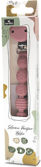 Lorelli Pacifier Clip Silicone Pink