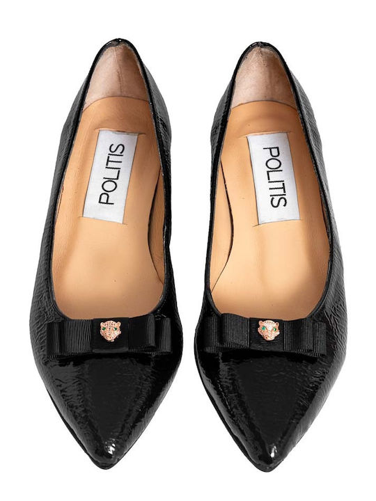 Anatomic Leather Pointy Ballerinas Black