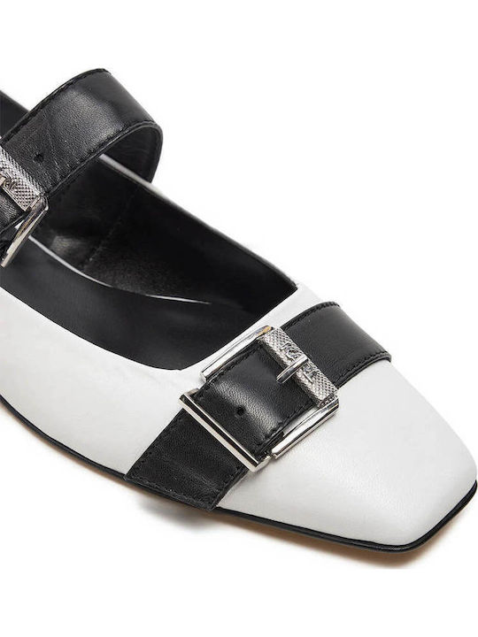 Ballerinas With strap White