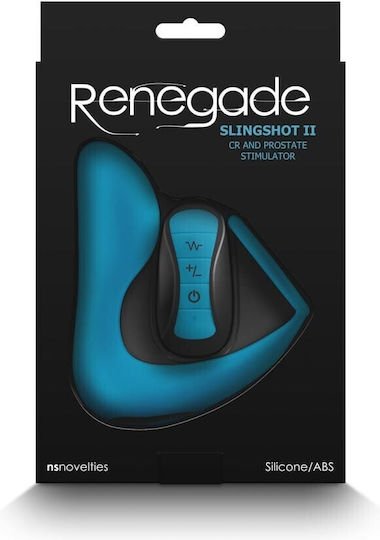 Ns Novelties Slingshot Ii Vibrator Anal cu Funcție Wireless Teal 21cm