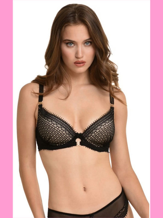 Bra with Light Padding Underwire Black
