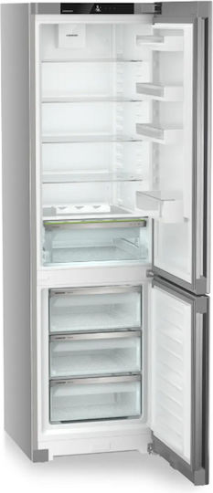 Liebherr Kühl-Gefrierkombination 371Es NoFrost H201.5xB59.7xT67.5cm. Inox KGNsf 57Vd03