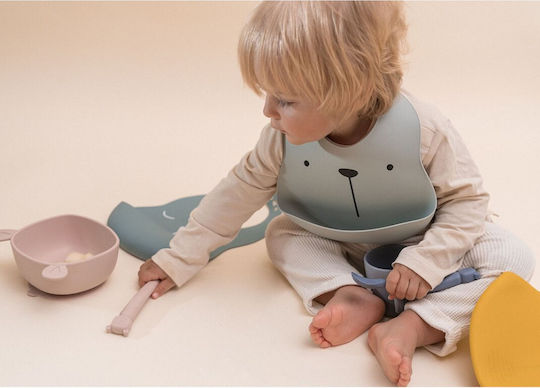 The Cotton Cloud Baby Food Bowl made of Silicone Light Blue