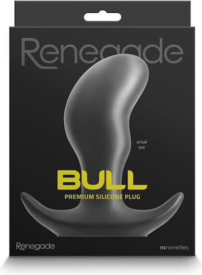 Ns Novelties Renegade Bull Πρωκτική Σφήνα Small Μαύρη 10.2cm