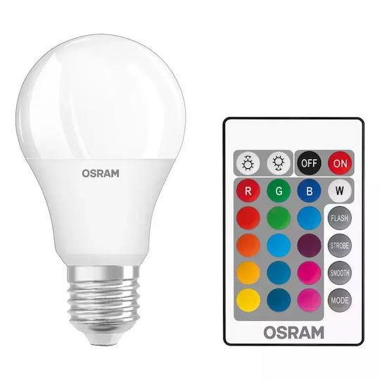 Ledvance Smart Bulb LED 9W for Socket E27 and Shape A60 RGBW 806lm Dimmable