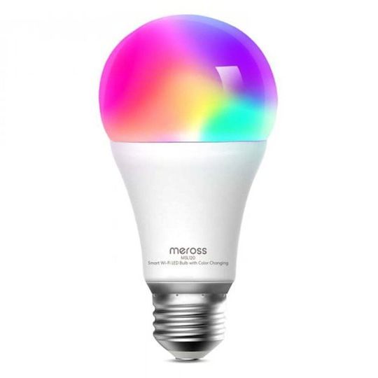Meross Smart Bulb Homekit LED for Socket E27 and Shape A19 RGB 810lm Dimmable
