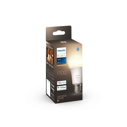 Philips Smart LED Bulb 9.5W for Socket E27 and Shape A60 Warm White 1055lm Dimmable
