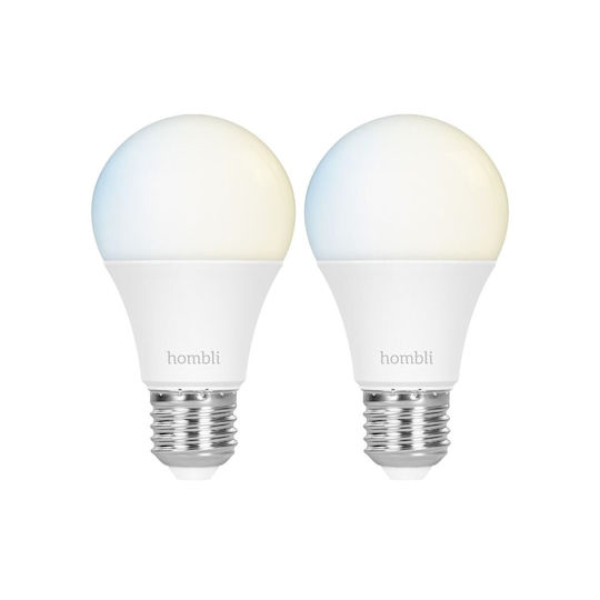 Hombli Λάμπες LED για Ντουί E27 Ρυθμιζόμενο Λευκό 2τμχ