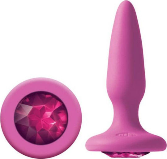 Ns Novelties Glams Gem Anal Plug Small Pink 6.8cm