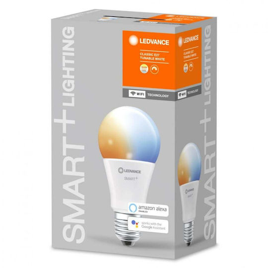 Ledvance Bec Smart LED 9W pentru Dulie E27 și Formă A60 Alb reglabil 806lm Reglabil în intensitate
