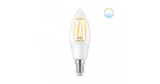 WiZ Smart Bulb LED 40W for Socket E14 and Shape C35 Adjustable White