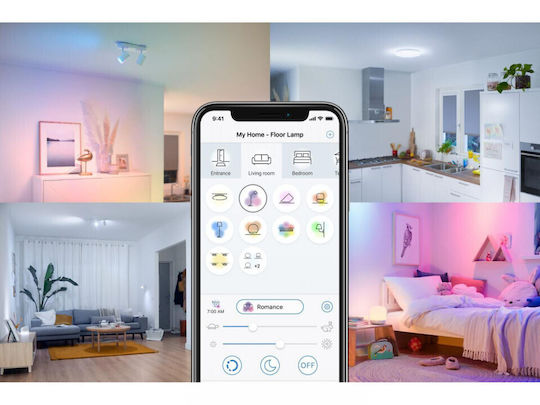 WiZ Smart Λάμπα LED 7W για Ντουί E27 και Σχήμα A60 Ρυθμιζόμενο Λευκό 806lm